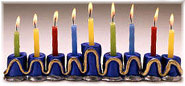 clay menorah